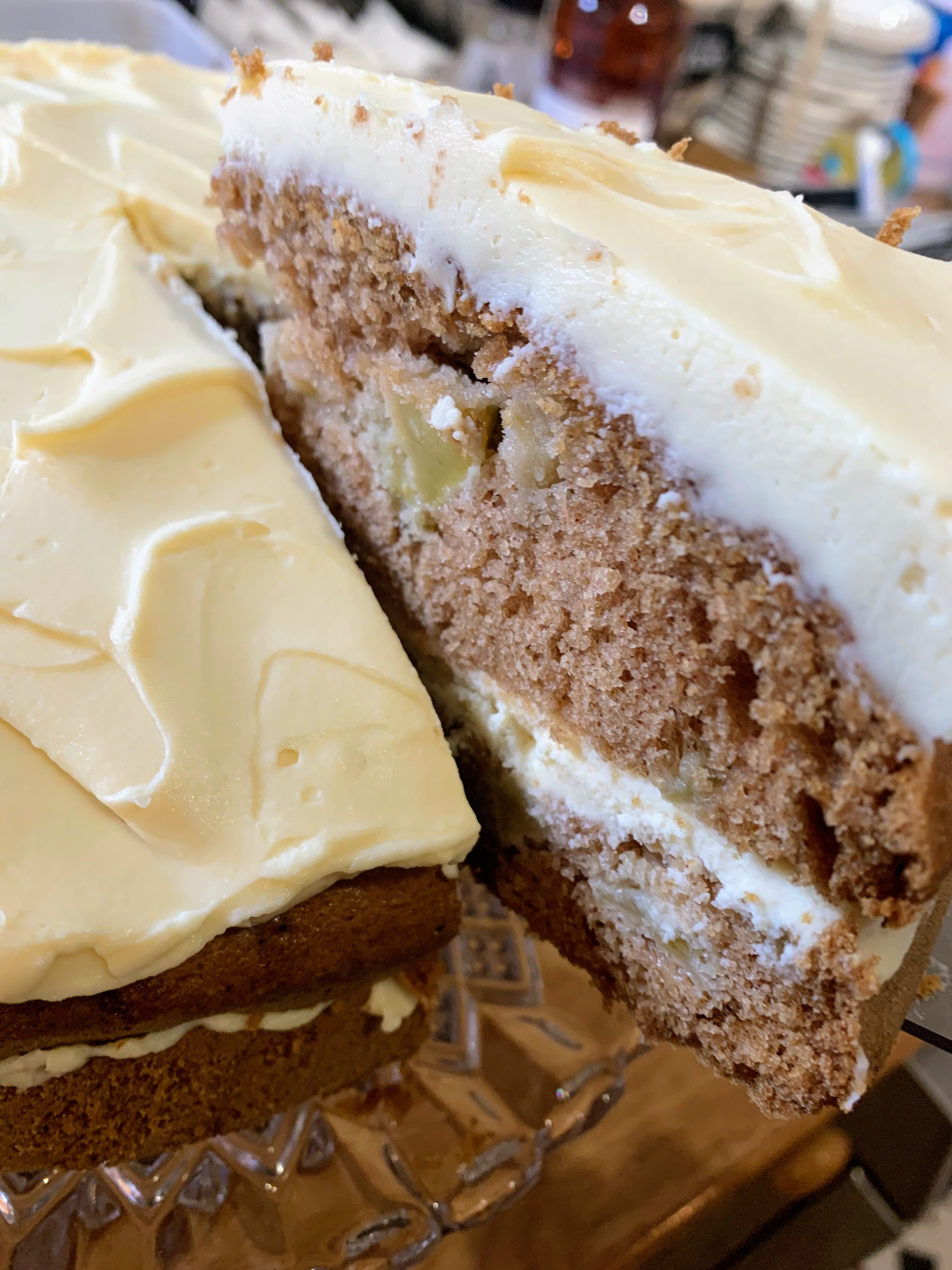 Granny Smith Apple Cake with Maple Icing